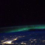 Aurora in May, over North America. on Twitpic